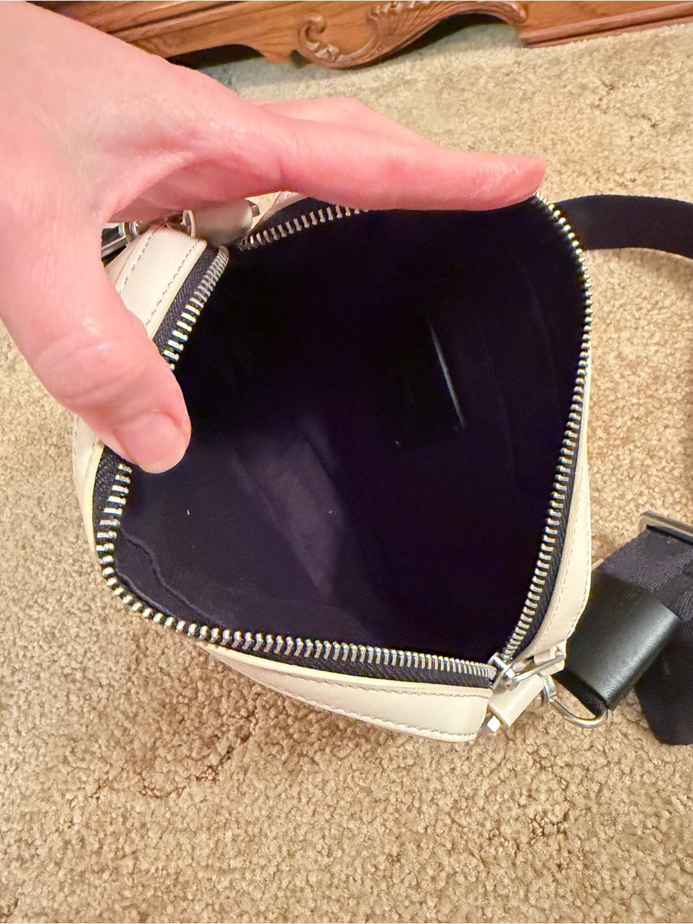 AllSaints Black Leather Interior Label - Picture 8 of 13